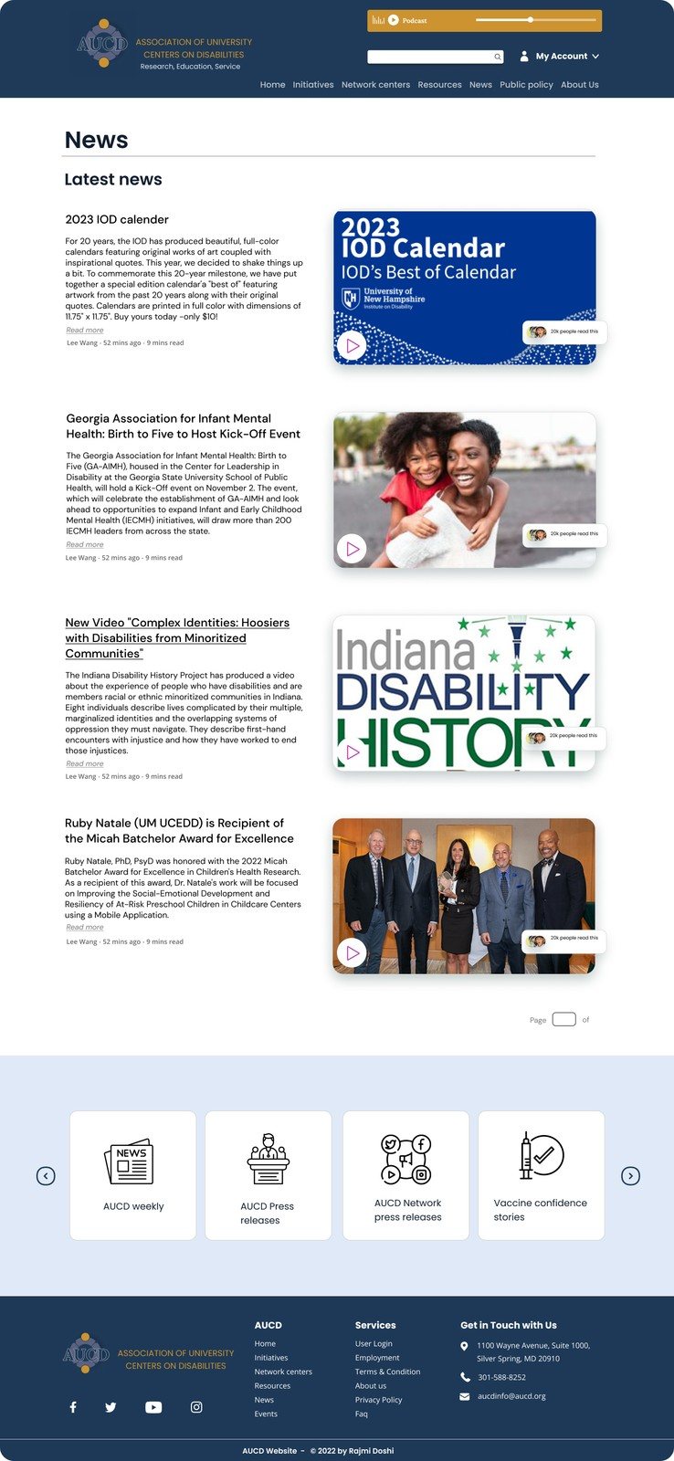 Hi-fidelity homepage