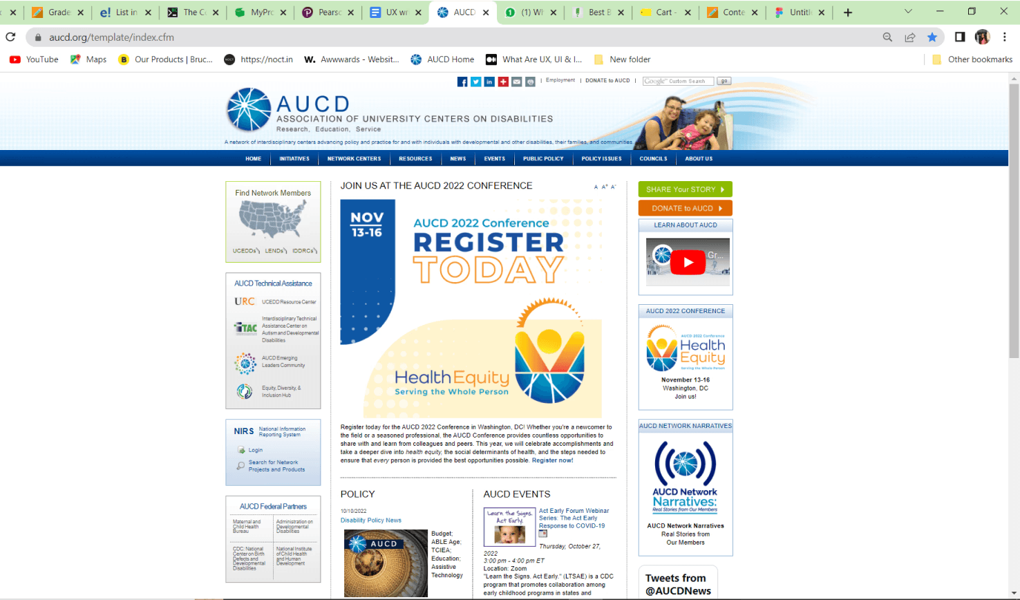 The old website