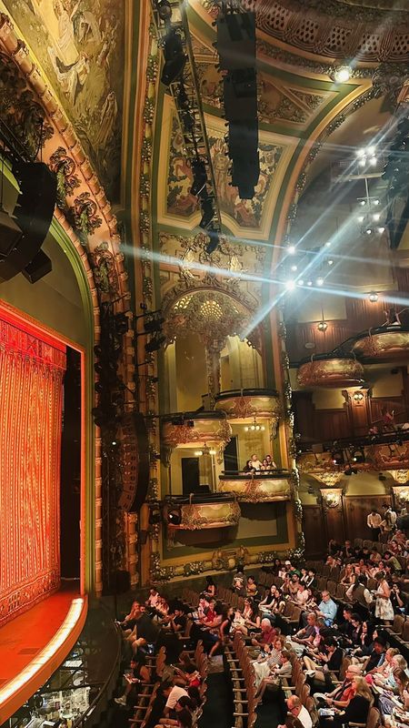 Ornate Broadway theatre interior before the show