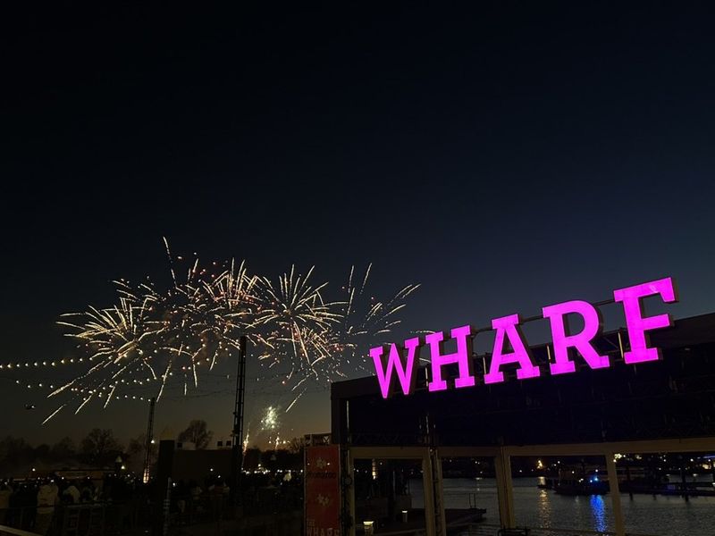 Fireworks over The Wharf in Washington, DC